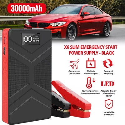 30000mah Auto KFZ Starthilfe Jump Starter 12V Ladegerät Booster PKW Power Bank