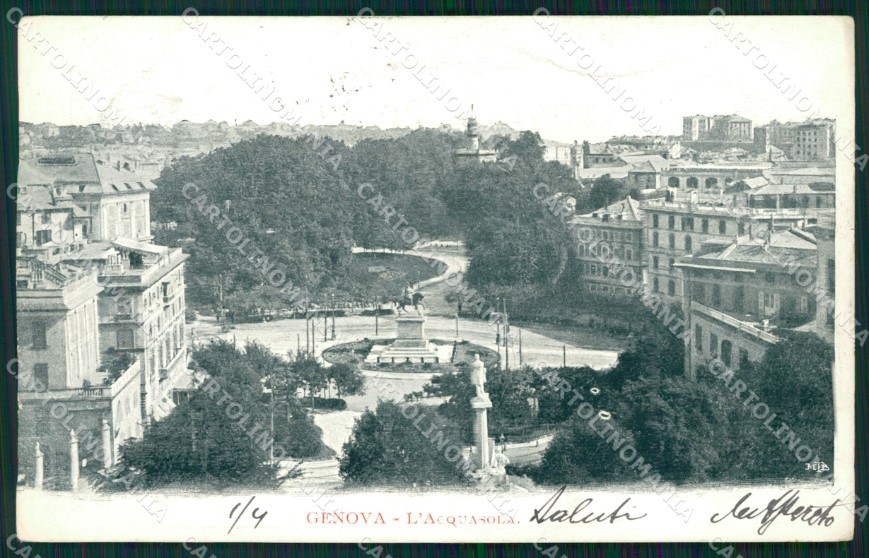 Genova Città Acquasola cartolina WX3636