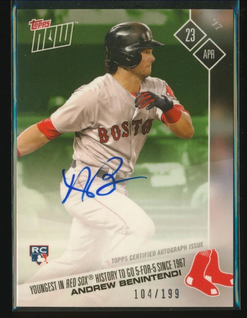 Andrew Benintendi Autograph Baseball Cards for sale | eBay