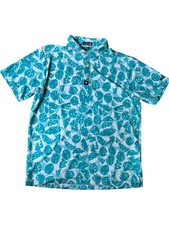 Bad Birdie Bam Bam Golf Polo Shirt Blue Teal Green Sizes XL