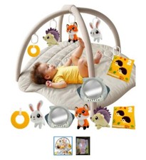 Quokka baby gym play mat,leaf shaped, 6 toys, washable A21