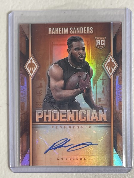 Panini Phoenix Raheim Sanders Phoenician Penmanship 2025 radiocontrol automático no. PHP-RSS
