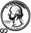 1941 Washington Quarter Proof, Flashy Gem PR++