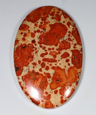 117 Ct 6X36X57 mm Natural Orbicular Asteroid Jasper Oval Cabochon Gemstone KJ-01