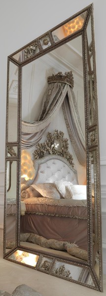 Luxus Spiegel Barock Rokoko Wandspiegel Italienische MöBel Spieglein 122X242 Xxl-image