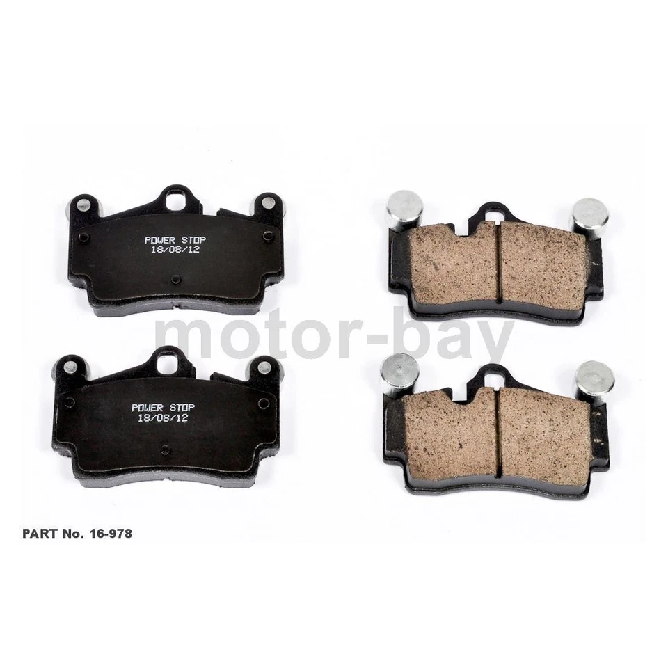 Pastillas de freno delanteras traseras para Volkswagen Touareg 2010 2007 2006 2005 2004 Power Stop Foto 2 de 3