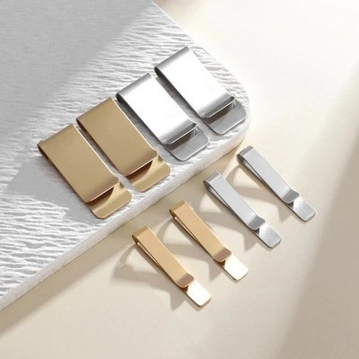 Stainless Steel Money Clip Slim Silver Cash Holder Pocket Bill Clip