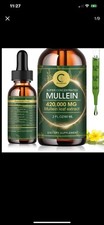 Mullein Drops Super Concentrated Lung Cleanse Detox Leaf Extract Support Immune