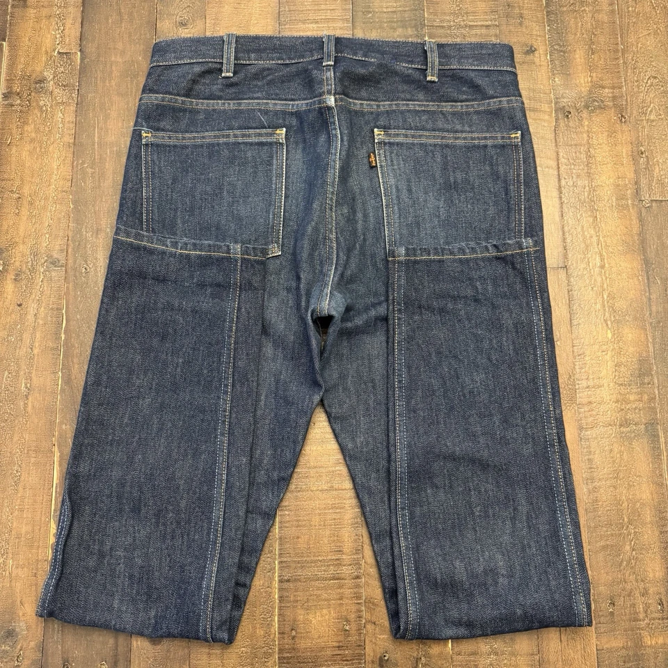 Pantalones de mezclilla para hombre Levi's LVC 606 W32x31 (etiqueta 32x32) azul crudo cónico ajustados EE. UU. 2014 Foto 3 de 4