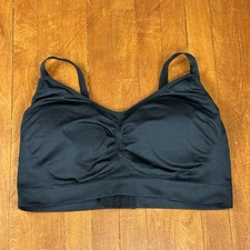 Motherhood Maternity 3X Black Nursing Bra Wireless Removable Pads Seamless