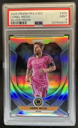2025 Panini Prizm FIFA Club World Cup Lionel Messi Silver #200 Inter PSA 9