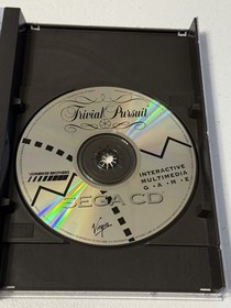 Trivial Pursuit (Sega CD, 1993) CIB Complete With Manual & Registration *READ*