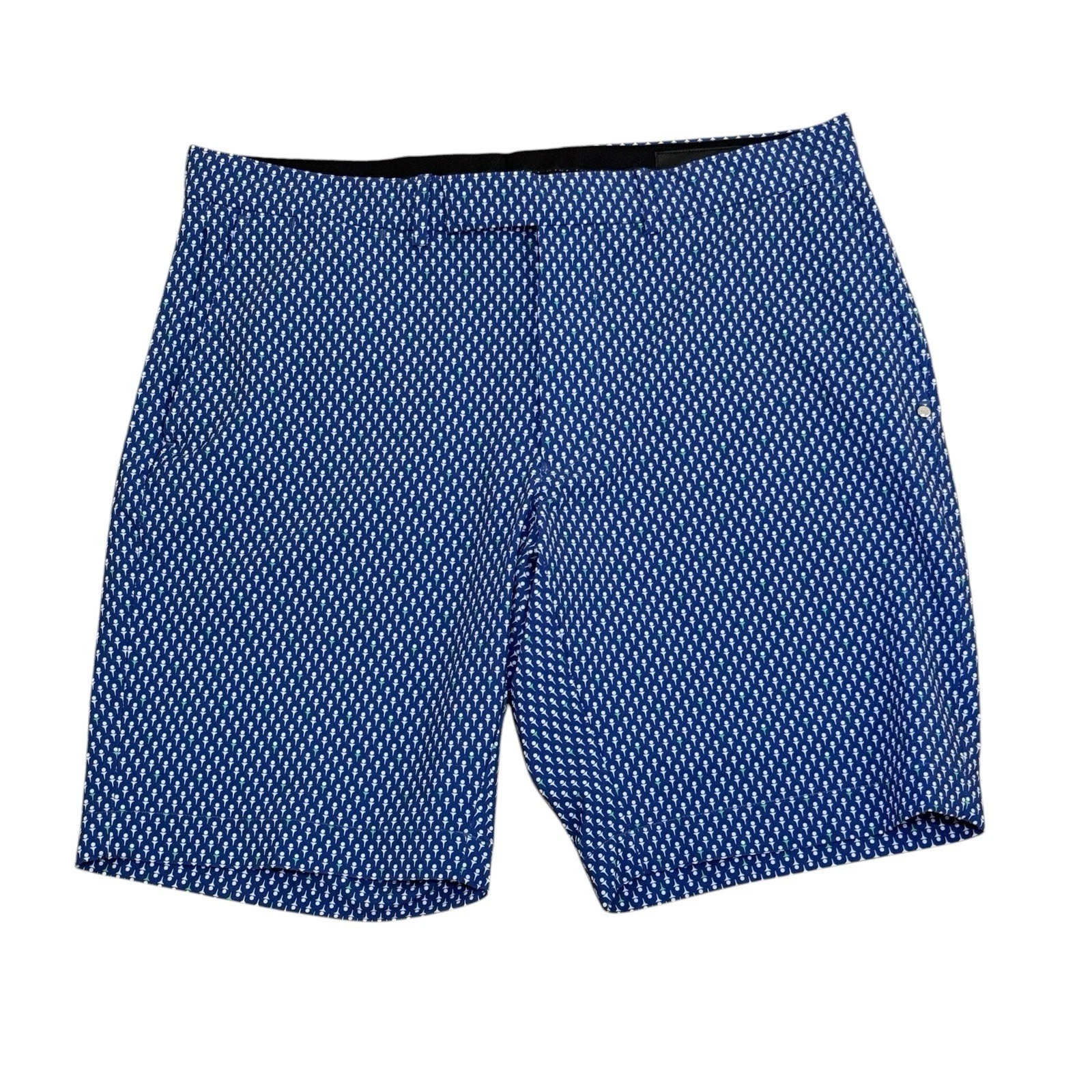 RLX Ralph Lauren Shorts Men's 34 Blue Golf Tailored Fit Performance Ball and Tee