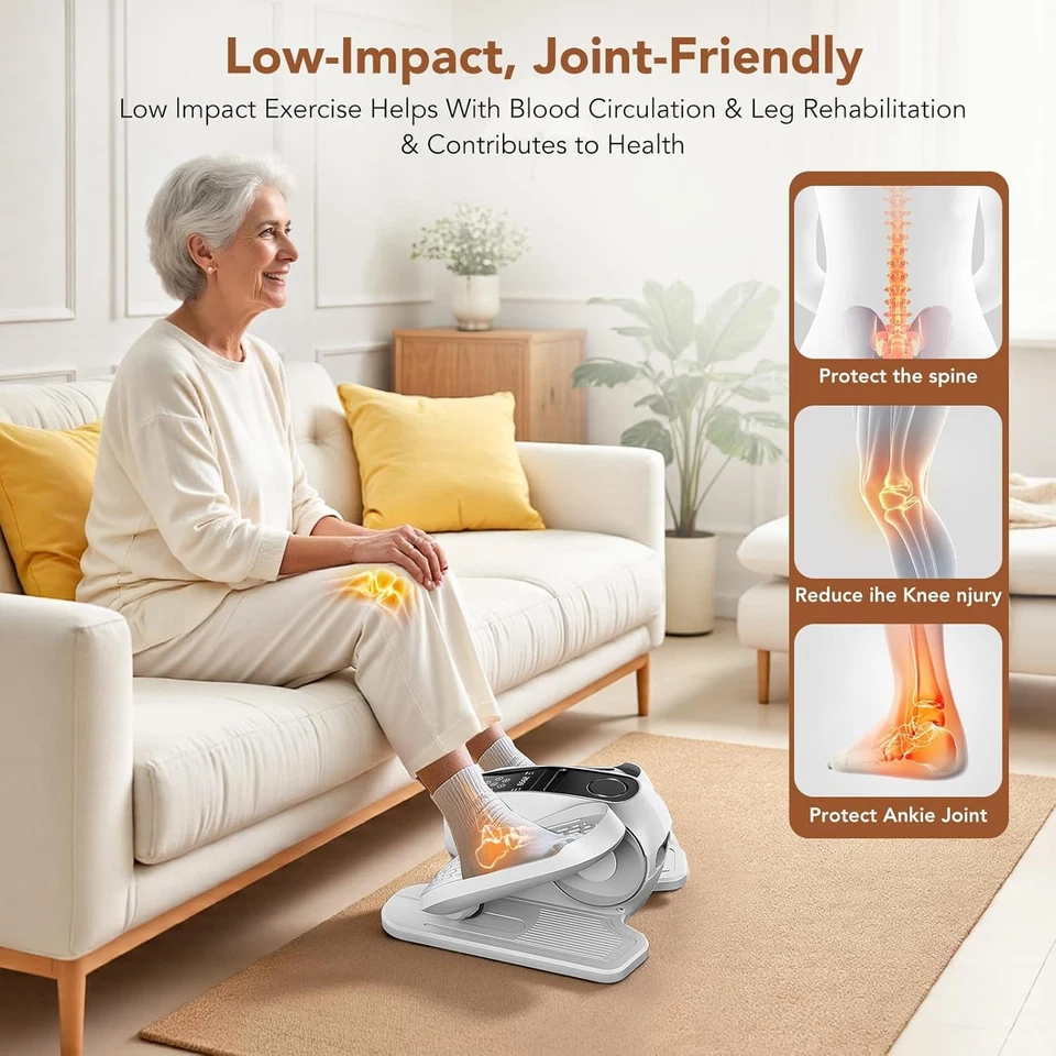 Under Desk Elliptical Exercise Machine, Mini Elliptical Leg Exerciser as Seen on - Image 3 of 4