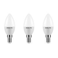 Asalite E14 Led-Lampe B35 6W 510Lm 4000K Neutralweiß 3 StüCk