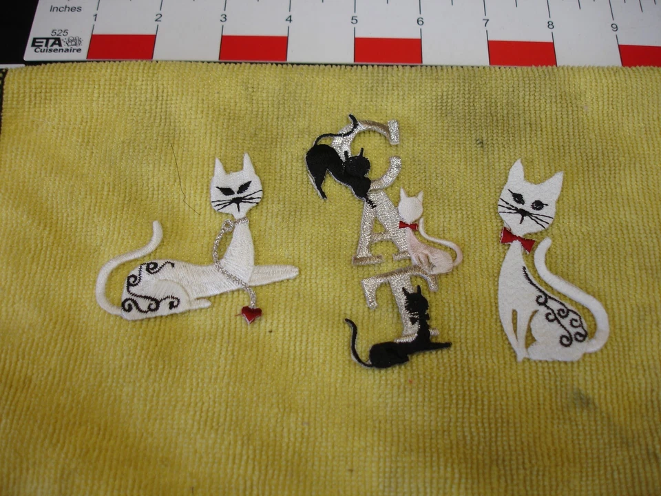 Vintage Cat Patches set of four - Image 3 of 4