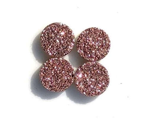 Natürlicher runder Titan Achat Druzy Quarz Edelstein lose Handwerk Drusy Indien - Bild 4 von 9