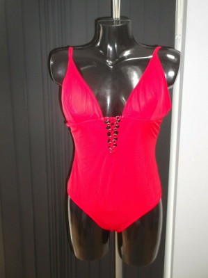 lipsy lace up swimsuit