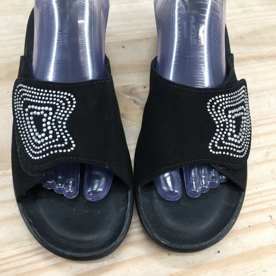 Sandalias Flexus By Spring Step para mujer 42 Amamere informales sin cordones de gamuza negra Foto 3 de 4