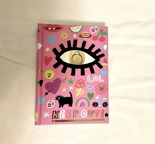Stocking Stuffer Diary For Teens Keep Out With Bookmark Attached NWT Pink - Picture 8 of 9