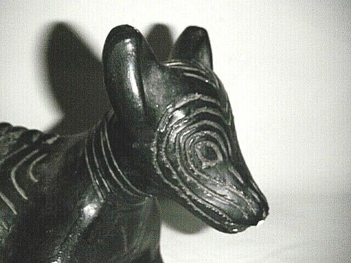 COLIMA COMALA HAIRLESS DOG 11 PLASTER BLACK TECHICHI CHIHUAHUA MEXICO XOLO AZTEC - Picture 7 of 12