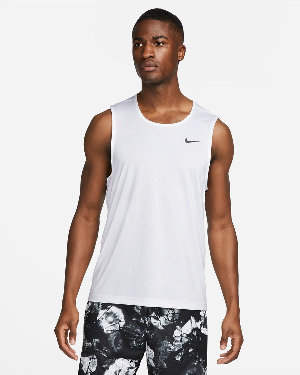 Nike Dri-FIT Ready Tank Men's Size Large L White DV9813-100 | eBay