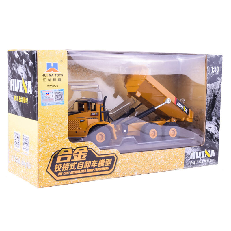 1:50 Articulated Dump Truck Construction Vehicle Model Diecast Toy