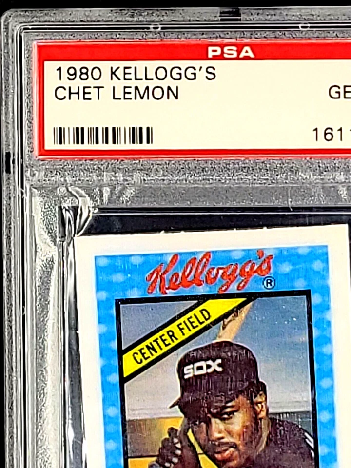 1980 Kellogg's 3D #46 Chet Lemon Chicago PSA 10 Gem Mint POP 23 PSA 10 Set Break - Image 4 of 4