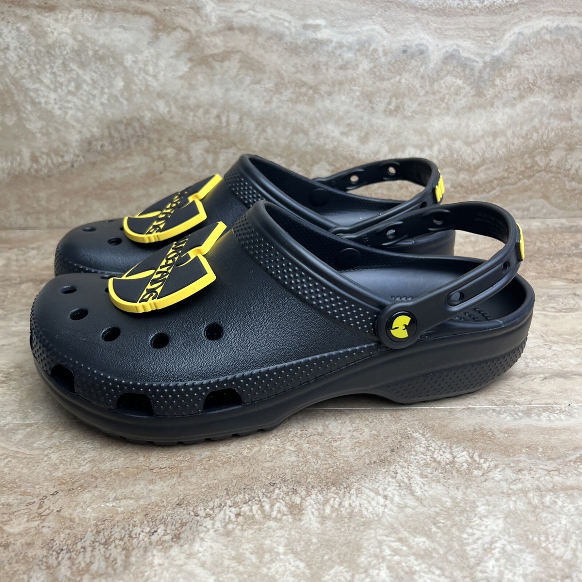 NEW Crocs x Wu-Tang Clan Black Classic Clog Slipper Size 5M/7W NWT 207759-001 Crocs Classic Wu-Tang Clan Clog - Black • See price main image 2