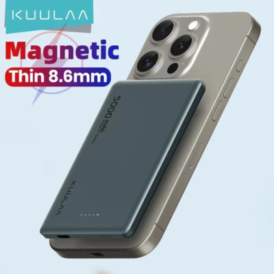 KUULAA Magsafe 5000mAh 20W Fast Charging Magnetic Wireless Power Bank For iPhone