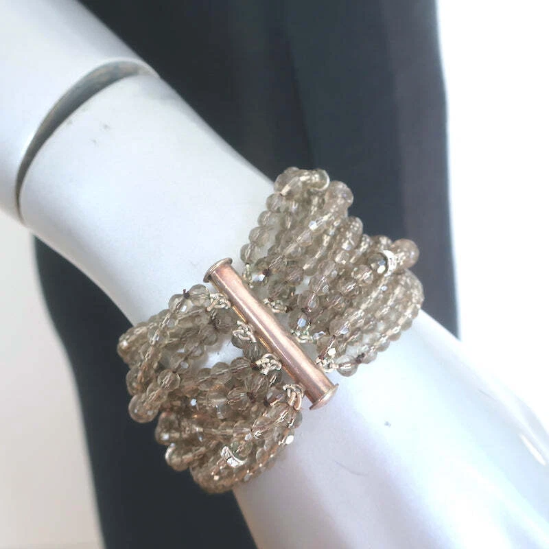 Pulsera Ralph Lauren Cuentas Multi Hilo Gris Foto 2 de 3