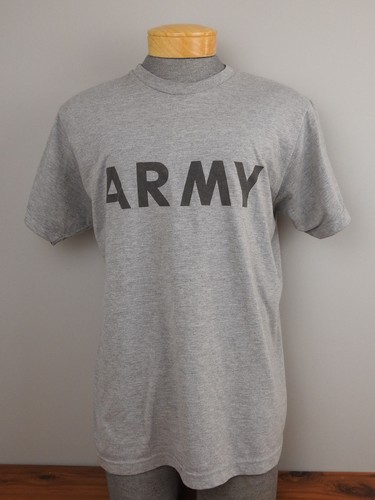 US ARMY PT Physical Fitness IPFU Gray T 