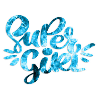 Super Girl - Vinyl Decal Sticker - Multiple Patterns & Sizes - ebn6253
