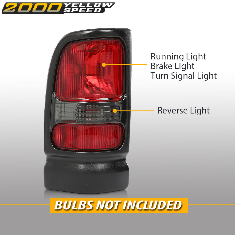 Fit For 1994-2001 Dodge Ram 1500 94-02 2500 3500 Pickup Tail Lights Brake Lamps
