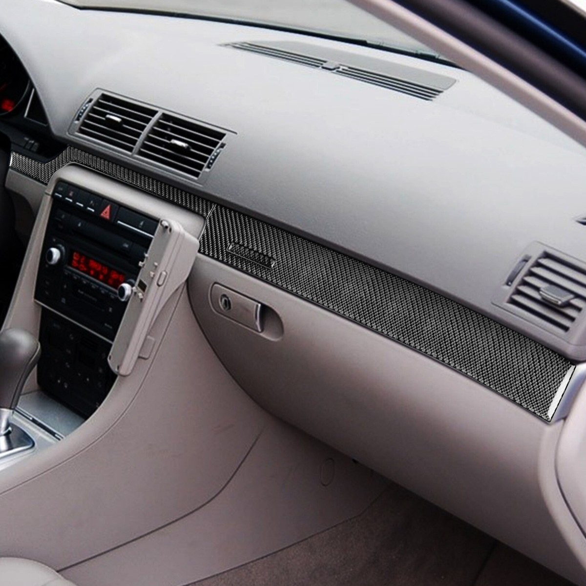 5-Piece Real Carbon Fiber Interior Dashboard Trim For Audi A4 S4 B7 (2005-2008) – RRX
