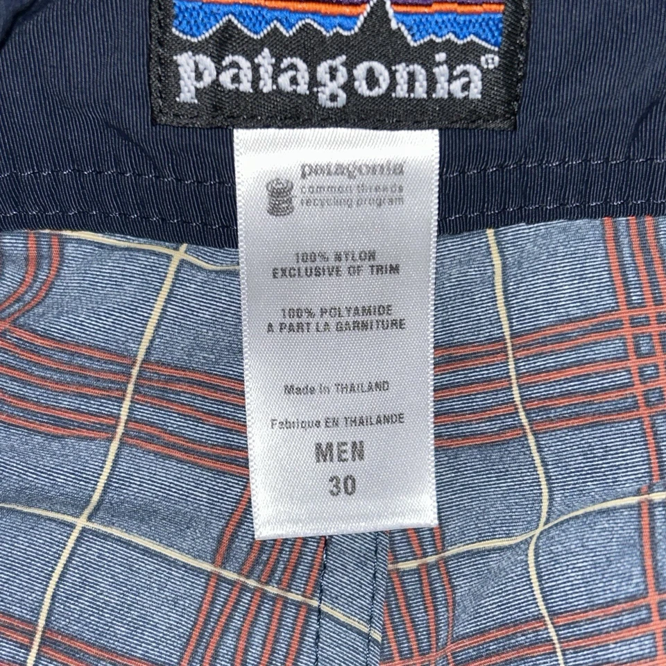 Patagonia Twenty-Threes Board Shorts Plaid Swim Trunks 11” Inseam Men’s 30 - Image 4 of 4