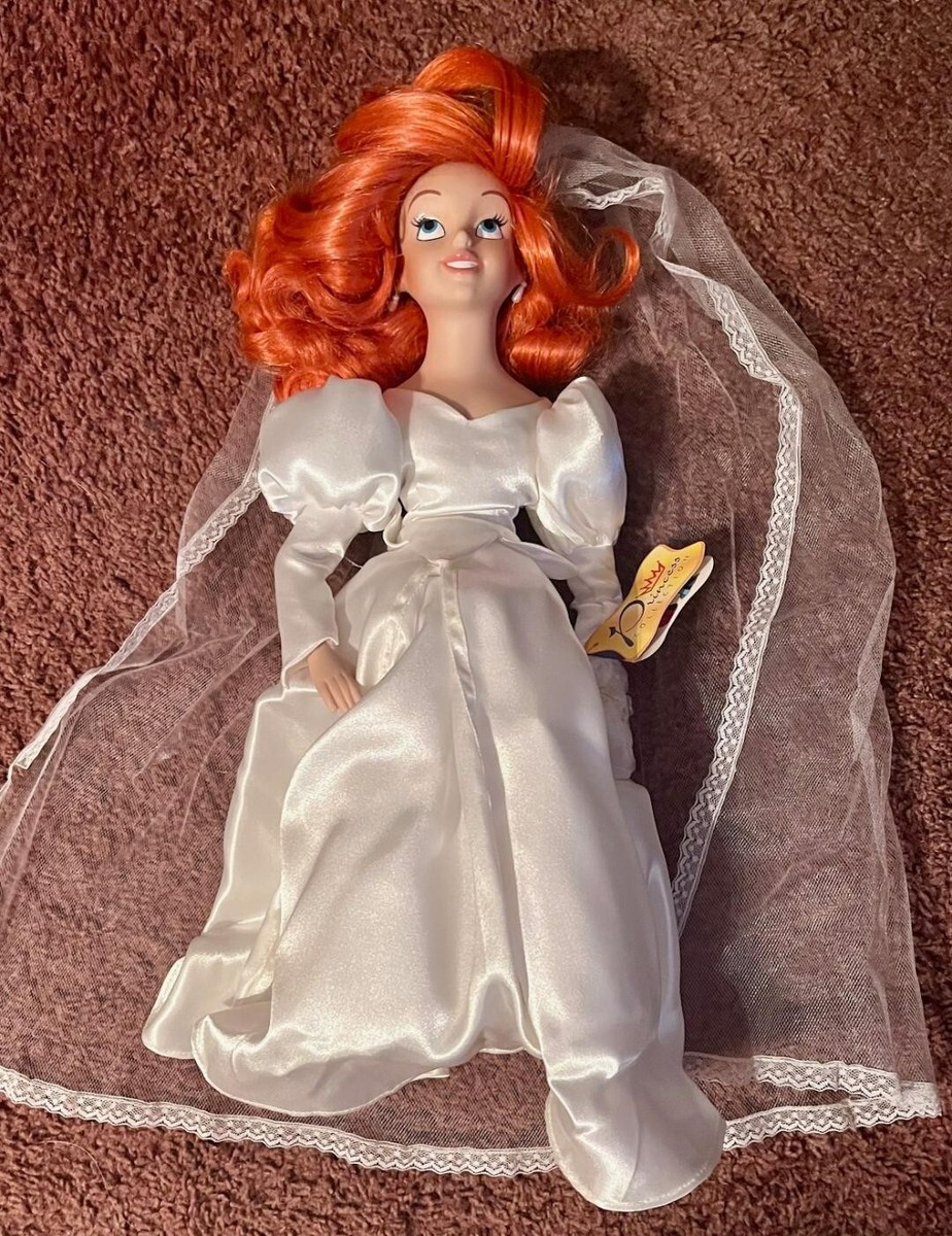 mermaid dress with bell sleeves Mermaid Satin Wedding Dress with Lace Bell Sleeves LIZ Size 4 / Ivory