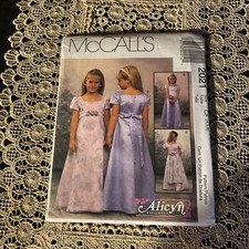 McCalls Sewing Pattern 2021 Toddler Girls Party Bridal Dresses Sz 3-4-5  Uncut