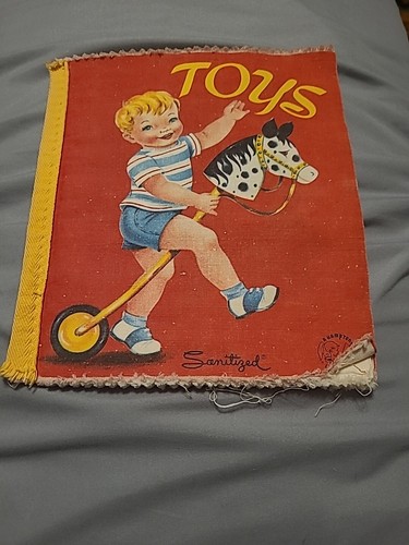 Soft Play Cloth Baby Book Fabric Vintage TOYS