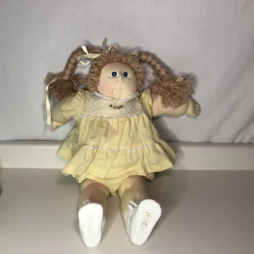 Cabbage Patch Kids Little People Xavier Roberts Soft Sculpture Blue Eyes 1983