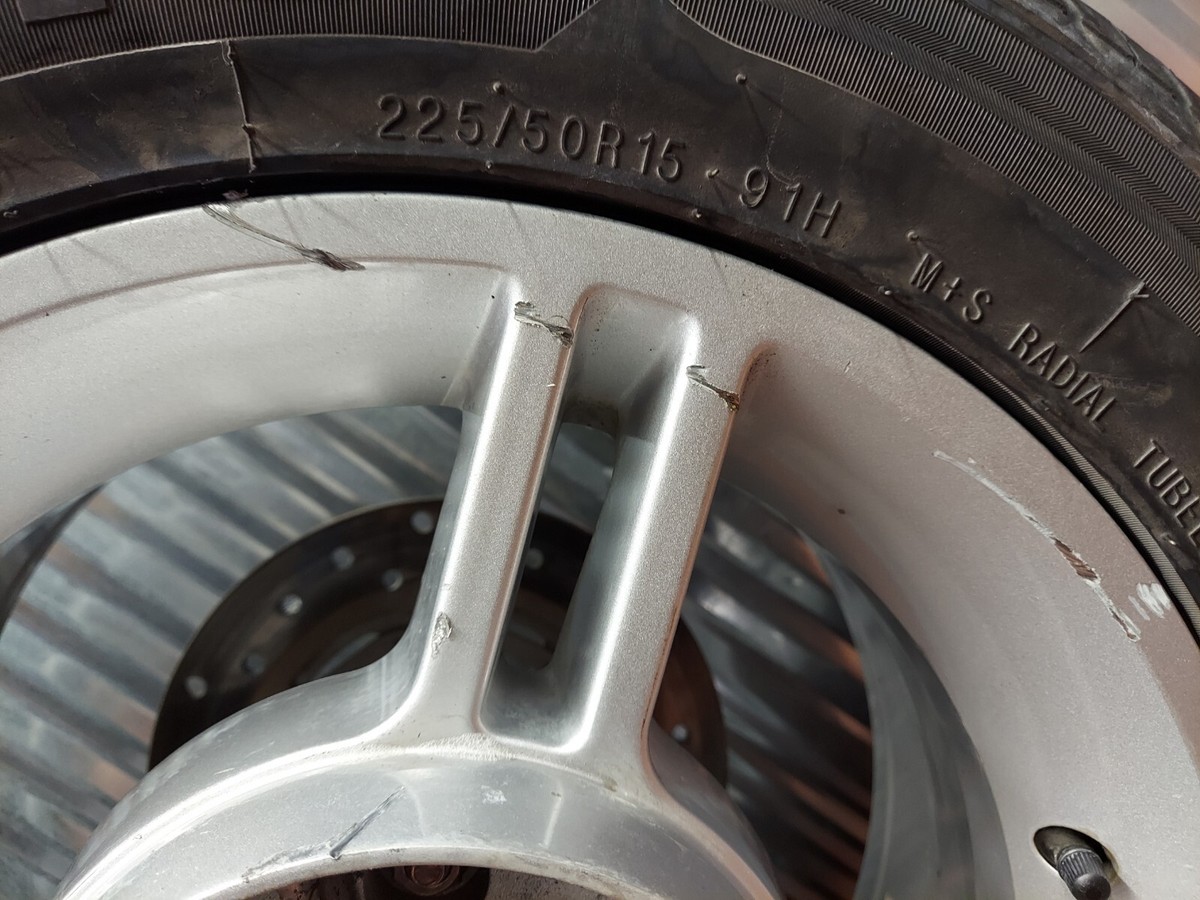 10 Can Am Spyder Roadster RT REAR WHEEL RIM W TIRE & ROTOR