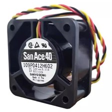 Sanyo 109P0412H602 4020 DC12V 0.11A 4CM 3-Wire Silent Cooling Fan
