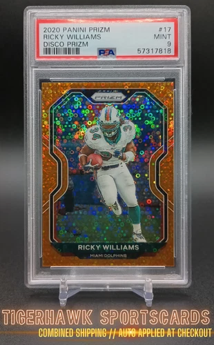 RICKY WILLIAMS 2020 Panini Prizm #17 Orange Disco Prizm -- PSA 9
