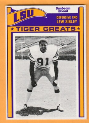 Lew Sibley LSU Tigers 1983 Sunbeam #92 Longview Texas