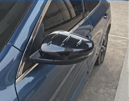 For Ford Escape 2020-2024 Pair ABS Carbon Fiber Side Rearview Mirror Cover Caps - Foto 7 di 8
