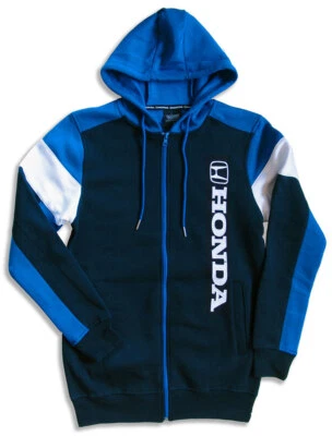 Honda Navy/Blue Full Zip Hooded Sweatshirt - Photo 1/2