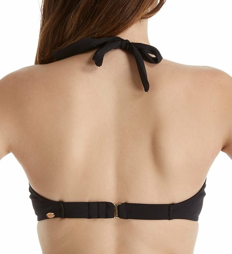 Sunsets BLACK Muse Halter Underwire Swim Top, US 40F/38G/36H - Picture 4 of 4