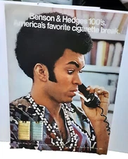 1971 Benson and Hedges Cigarettes On Telephone Vintage Print Ad