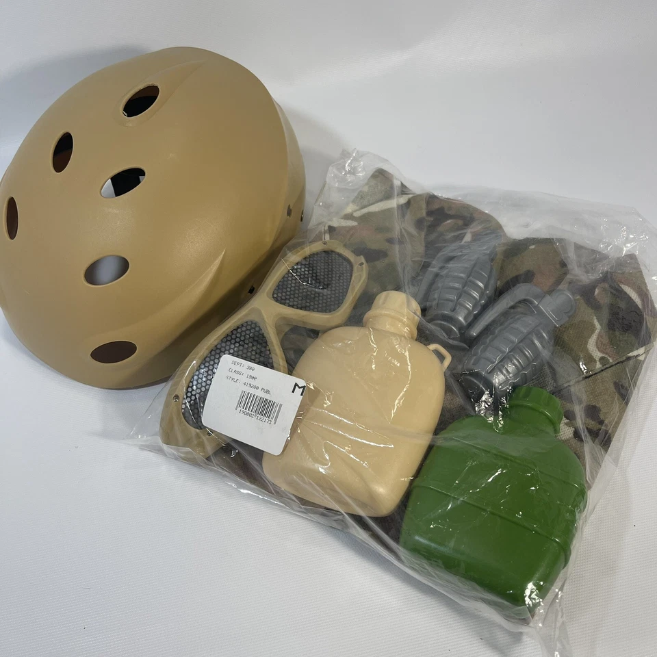 Niños Ejército Militar Combate Soldado Disfraz Halloween Juego de Rol Vestir 7 Piezas Foto 2 de 4