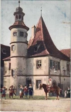 Old postcard postcard Rothenburg- Hegereiterhaus im Spitalhof GERMANY (1075919)
